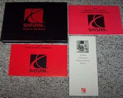 1996 Saturn S-Series Owner's Manual Set