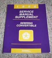 1996 Chrysler Sebring Convertilbe Service Manual Supplement