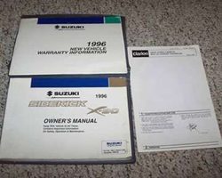 1996 Suzuki Sidekick X-90 Owner's Manual Set