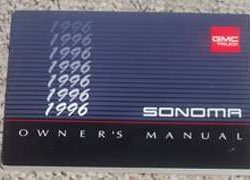 1996 GMC Sonoma Owner's Manual