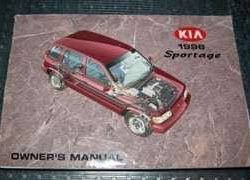 1996 Kia Sportage Owner's Manual