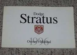 1996 Dodge Stratus Owner's Manual