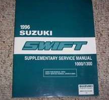 1996 Suzuki Swift 1000 & 1300 Service Manual Supplement