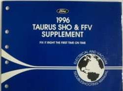 1996 Ford Taurus SHO & FFV Electrical Wiring Diagrams Troubleshooting Manual Supplement