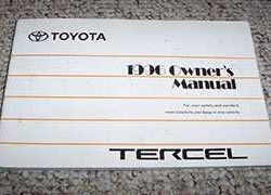 1996 Toyota Tercel Owner's Manual