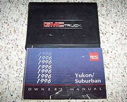 1996 GMC Yukon & Suburban Owner's Manual Set