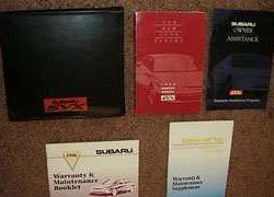 1996 Subaru SVX Owner's Manual Set