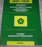 1998 Jeep Wrangler Teves Mark IVG & Mark 20 ABS Chassis Diagnostic Procedures Manual