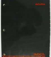 1998 Acura 3.0CL Service Manual Supplement