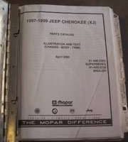 1997 Jeep Cherokee Mopar Parts Catalog Binder