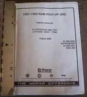 1997 Dodge Ram Truck Mopar Parts Catalog Binder