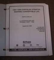 1998 Dodge Stratus Mopar Parts Catalog Binder