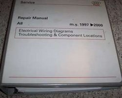 1997 Audi A8 Electrical Wiring Diagrams Troubleshooting & Component Locations