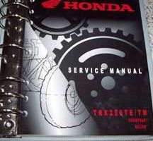 2001 Honda TRX250TE TRX250TM Fourtrax Recon Service Manual