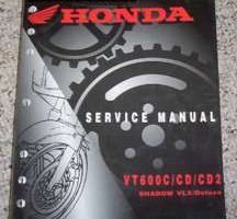 2000 Honda Shadow VLX/Deluxe VT600C, VT600CD, VT600CD2 Motorcycle Shop Service Manual