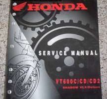 2002 Honda Shadow VLX/Deluxe VT600C, VT600CD, VT600CD2 Motorcycle Shop Service Manual