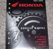 1999 Honda Shadow Spirit, Shadow 1100, A.C.E. Tourer VT1100C & VT1100T Motorcycle Shop Service Manual