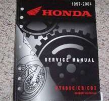 1997 Honda Shadow VLX/Deluxe VT600C, VT600CD, VT600CD2 Motorcycle Shop Service Manual