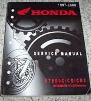 1997 Honda Shadow VLX/Deluxe VT600C, VT600CD, VT600CD2 Motorcycle Shop Service Manual