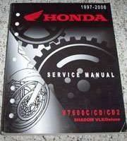 2002 Honda Shadow VLX/Deluxe VT600C, VT600CD, VT600CD2 Motorcycle Shop Service Manual