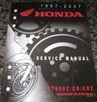 1998 Honda VT600C, VT600CD & VT600CD2 Shadow VLX/Deluxe Motorcycle Service Manual