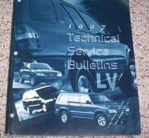 1997 Isuzu Hombre Technical Service Bulletin Manual