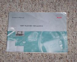 1997 Audi A8 Owner's Manual