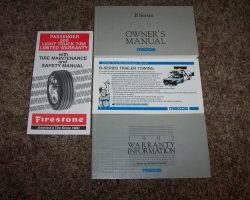 1997 Mazda B Series Pickup Owner's Manual Set