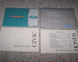 1997 Honda Civic Sedan Owner's Manual Set