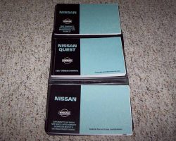 1997 Nissan Quest Owner's Manual Set