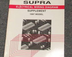 1997 Toyota Supra Sunroof Electrical Wiring Diagram Manual Supplement