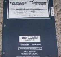 1997 Johnson Evinrude 100 Commercial Models Parts Catalog