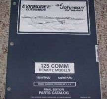 1997 Johnson Evinrude 125 HP Commercial Remote Models Parts Catalog