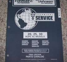1997 Johnson Evinrude 20, 25 & 30 HP Rope AC Models Parts Catalog