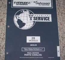 1997 Johnson Evinrude 28 HP Models Parts Catalog