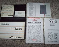 1997 Toyota 4Runner Owner's Manual Set