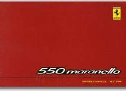 1996 Ferrari 550 Maranello Owner's Manual