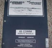 1997 Johnson Evinrude 65 HP Commercial Remote Models Parts Catalog