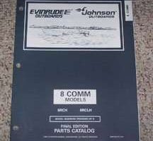 1997 Johnson Evinrude 8 Commercial Models Parts Catalog