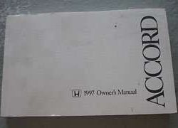 1997 Honda Accord Wagon Owner's Manual