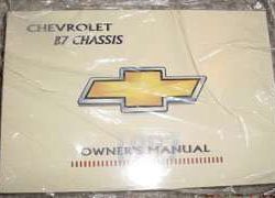 1997 Chevrolet B7 Chassis Owner's Manual