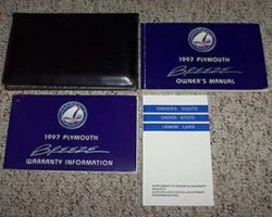 1997 Plymouth Breeze Owner's Manual Set