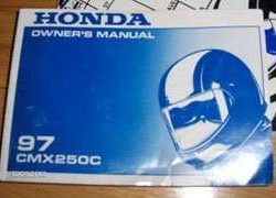 1997 Honda CMX250C Motorcycle Owner's Manual
