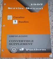 1997 Pontiac Sunfire Convertible Service Manual Supplement