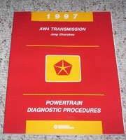 1997 Jeep Cherokee AW4 Transmission Powertrain Diagnostic Procedures Manual