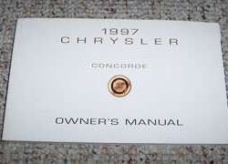 1997 Chrysler Concorde Owner's Manual