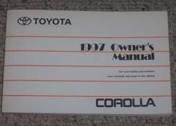 1997 Toyota Corolla Owner's Manual