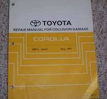 2001 Toyota Corolla Collision Damage Repair Manual