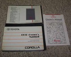 1997 Toyota Corolla Owner's Manual Set