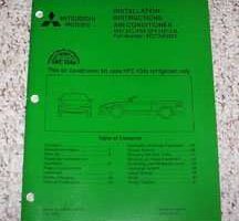 1997 Mitsubishi Eclipse Spyder 2.4L Engine Air Conditioner Installation Manual